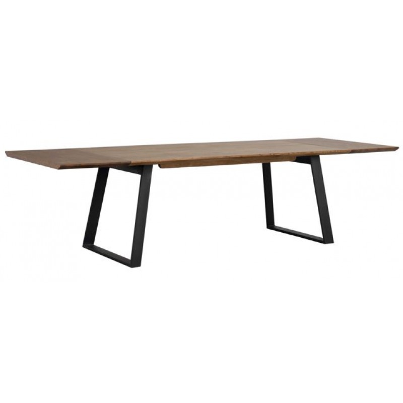 RO Melville Extending Dining Table Brown/Black